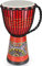 lotmusic Afrikanische Djembe-Trommel, Standard 10'' handgeschnitzte Mahagoni-Kongo-Trommel, professionelle Bongo-Trommel mit Ziegenleder-Trommelfell für Erwachsene