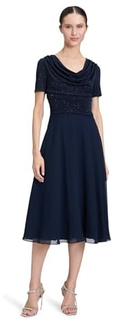 Vera Mont Damen Cocktailkleid im Glitzer-Look
