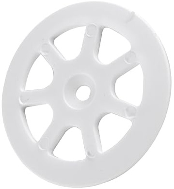 Dämmstoffscheibe Kunststoff 60mm - 100 Stück | Dämmstoffteller Dübelteller Dämmstoffhalter gelocht