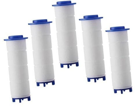 jojofuny 5St Dusche Filter Baumwolle duschkopf mit filter duschkopf filter shower filter dusche wasserfilter duschfilter Handheld Zubehör Filterwerkzeug Düse Filterschwamm PP Baumwolle Weiß
