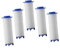 jojofuny 5St Dusche Filter Baumwolle duschkopf mit filter duschkopf filter shower filter dusche wasserfilter duschfilter Handheld Zubehör Filterwerkzeug Düse Filterschwamm PP Baumwolle Weiß