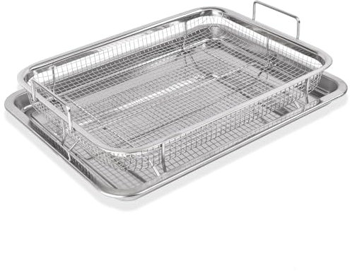 Bhina Barbecue Basket, Stainless Steel Mesh Grill Basket, Used for Grilling and Cooling, Loading Fruit
