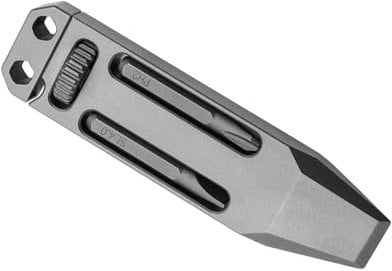 Titanium Pry Bar EDC Tool,Pocket Pry Bar with Wrench,Bottle Opener,Wrench,ratche Screwdriver,Crowbar in One for Everyday Carry