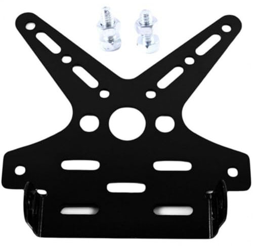 Luxylei Motorrad-nummernschildrahmen Hinten, Aluminiumlegierung, Motorrad-nummernschildhalter, Roller, Verstellbarer Nummernschildhalter Für Motorrad, ATV