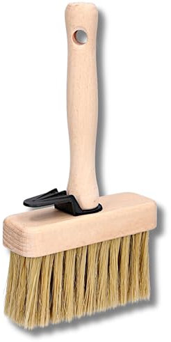 ToolSpace Quast Breit 110 mm Maurerbürste Holz Malerbürste 1 STÜCK Ideal zum Streichen Holz Zäunen Bänken als Tapezierwerkzeug Malerquast Flachenstreicher Deckenbürste Tapezierbürste Vliestapete DIY