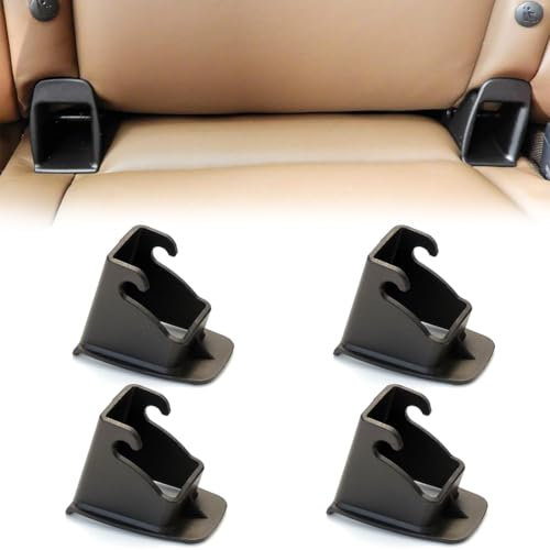 QOPZUJI 4 Stück Car Steel Latch Universal Belt Connector Seat Belt Holder Latch (For Cars)