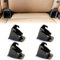 QOPZUJI 4 Pièces Autos Support de montage avec boucle en acier universel pour siège auto enfant avec connecteur de ceinture de sécurité