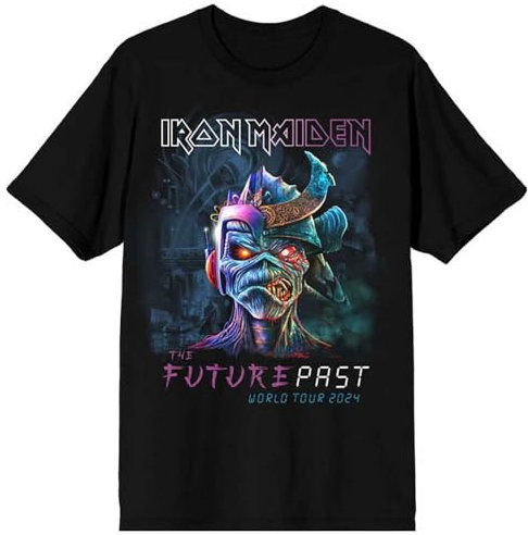 Rock Off officially licensed products Iron Maiden The Future Past World Tour 24 T Shirt S Black