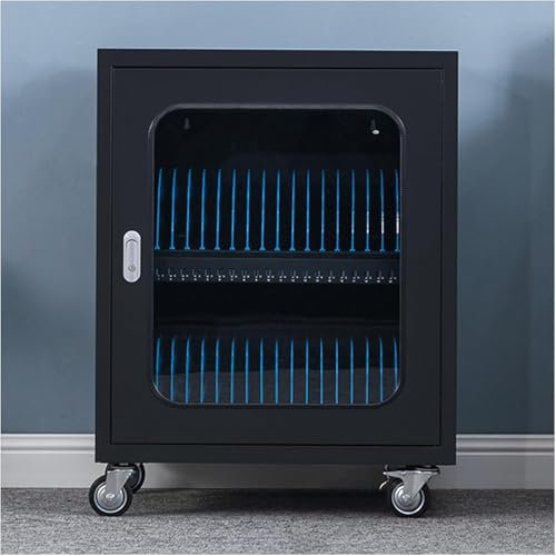Mobile Charging Cabinet, iPad, Laptop,Pre Built Charging Cart with Charger Cable Management Circuit Breaker Grounding Protection