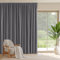 PONY DANCE Pencil Pleat Extra Wide Long Curtain and Blackout Thermal Insulated Curtains & Drapes for Bedroom 118 x 87 Inch Room Divider Energy Saving Panel for Hotel, 1 Piece, Grey