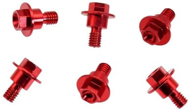 BYYINGS M6*12 Motorcycle Front Fork Guard Bolt Screw Compatible With TC FC TE FE FE TX FX 125 150 250 300 350 450 500 701 Dirt Pit Bike(Red)