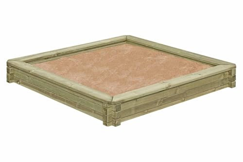 Sandkasten 180x180 cm aus Kantholz 7x7 cm TÜV geprüft