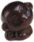 Ciieeo Statue De Singe en Bois Gadgets pour Animaux Homme en Peluche Girafe Singe Ornement Dinosaure Porte-Clés Grenouille en Peluche Cool Voiture Singes Porte-Clés Porte-Monnaie