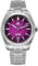 San Martin SN0144 9015 Montre automatique pour homme, verre saphir, cadran bleu 10 bars, lilas, 39mm, Bracelet