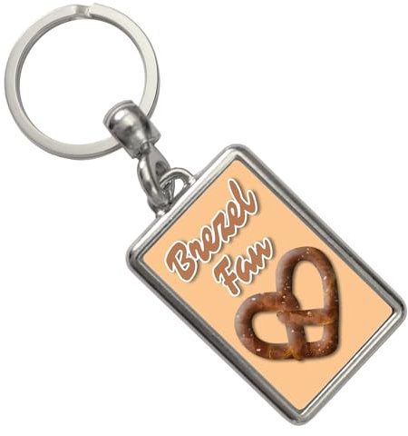 speecheese Brezelherz Schlüsselanhänger mit Spruch Brezel Fan Brezelfan Geschenk ausgefallen witzig originell und geistreich