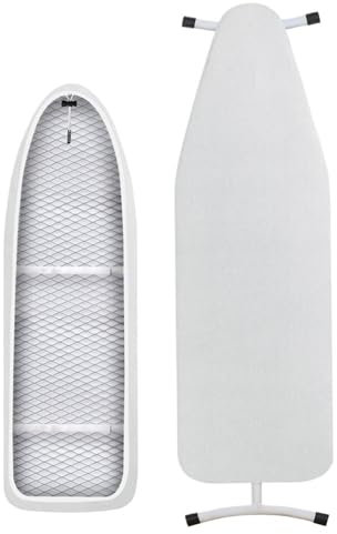 MTKSFDC BüGelbrettbezug Bügelbrettbezug, feuerbeständig, Bügelbezug aus Baumwolltuch mit Polsterung, wärmereflektierendes, strapazierfähiges Pad, 140 x 50 cm(140x50-Silver)