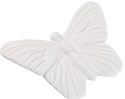 Vaguelly Nordischer Keramik Wandschmetterling Weiß 3d Wandbehang Wanddekoration Für Innen Und Außenbereich Glatte Oberfläche Vielseitiges Wohn Und Gartendekor