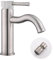 TRYSEA Badezimmer Wasserhahn aus Gebürstetes Nickel mit Verlängerung,Strahlregler,Waschtisch Waschtisch,Wasserhähne für Badezimmer Waschtische,Bauernhaus und Wohnmobil