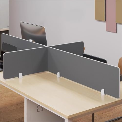 Freistehende Sichtschutzwände for Schreibtische – Büro-Trennwände zur Reduzierung visueller Ablenkungen – Verstellbare Trennwände for Stehpulte und Sichtschutz for den Arbeitsbereich(30x100cm)