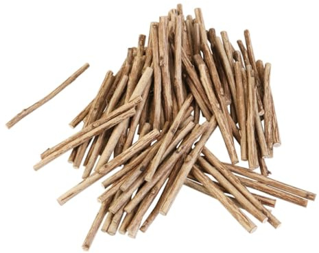 Beatifufu 100pcs Boxwood Tea Tree Wood Sticks Diameter Unfinished Log for Crafts