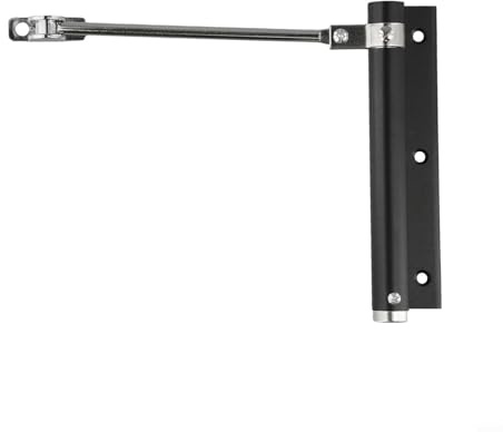 Ferme-porte automatique avec amortisseur hydraulique silencieux pour portes en aluminium et en bois dans la maison, l'hôtel, la salle de bain (noir)