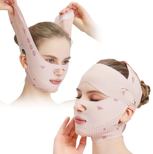 Face Strap Forehead Lift Band, Face Lift Belt Comfortable Forehead Bandage For Sleep Mask Chin Up Face Lift Vshaped Strap