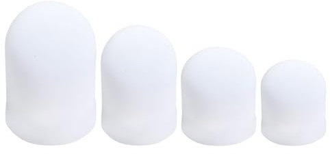 KOMBIUDA Taschenlampe Diffusor aus Silikon 4 Stück Weiß Rund Schnell Montierbar und Abnehmbar für Camping und Abenteuer