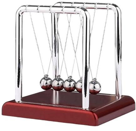 Homyl Schreibtisch Kugeln Arbeitszimmer Dekoration Physik Lernspielzeug Aus Metall für Büro Zuhause Klassenzimmer Unterhaltung, Style C