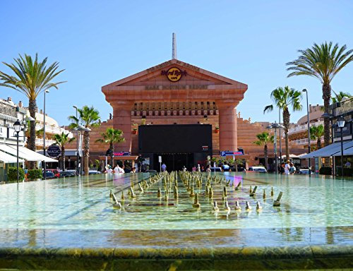 hansepuzzle 34898 - Hard Rock Cafe Puzzle 1000 Teile - Gebäude Puzzle mit hochwertiger Aufbewahrung: Kartonbox und wiederverschließbarem Beutel - Format 60 × 46 cm