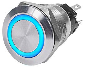Blue Sea Systems 4160-BSS Switch Button 10A Off-ON Blue