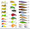XBLACK Hartes Angelköder-Set, Minnow Popper Jointed VIB Shrimp Frogs CrankBaits für Anfänger Starter, XBLACK Baits, Catch Big Fish!