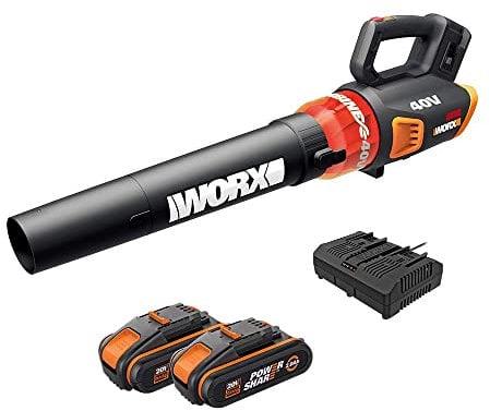 Worx WG584E Soffiatore a foglie 40 V (220 V) 145 km/h, 40 V