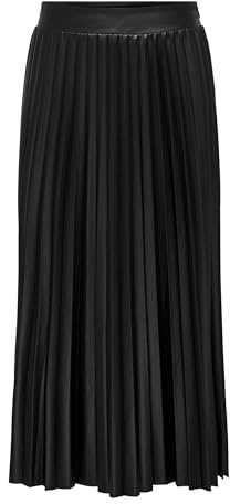 ONLY Damen Plissierter Rock ONLANINA JRS 15186268 ,Schwarz ,S