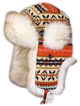 DongBao Gestrickt Pilotenmütze Wintermütze Fliegermütze Uschanka Russenmütze Ohrenschützer für Erwachsene und Kinder