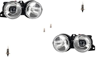 Johns, passend für 3er Scheinwerfer E30 09/87-01/92 + Leuchtmitt. Set links, rechts