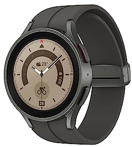 Samsung Galaxy Watch5 Pro 45mm Bluetooth Smart Watch, Grey Titanium, 3 Year Extended Warranty (UK Version)