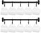 Dahey Soporte de pared para tazas, colgador de metal para tazas de café con 10 ganchos para tazas, estante de exhibición de tazas, organizador de almacenamiento rústico para cocina, comedor,