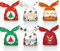 Yongheng tüten plätzchen weihnachten 50 Stück, süßigkeiten tüten weihnachten, Weihnachten Cookie Beutel,Partytüten,Geschenktüten Weihnachten,Weihnachten Treat Tasche (5 Verschiedene Motive)