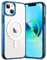 JETech Magnetisch Hülle für iPhone 13 Mini 5,4 Zoll Kompatibel mit MagSafe Kabellosem Laden, Stoßfest Handyhülle, Schutzhülle Kratzfeste Transparent Rückseite (Navy)