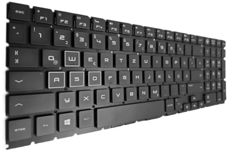 T-ProTek DEUTSCHE-Tastatur Keyboard Schwarz kompatibel für HP Omen 15-dc1001ng 6AV14EA