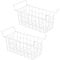 Homics Chest Freezer Organizer Bins 16.5 Inch, Wire Storage Baskets with Hanging Handles for Deep Freezer, Set of 2