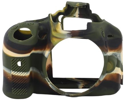 Silicone Camera Case for Nikon D3100 D3200, Shock Proof Anti Slip Protective Body Skin Cover for Nikon D3100 D3200 (Camouflage)