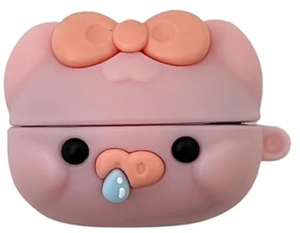 GULVQYF Custodia per auricolari compatibile con Samsung Galaxy Buds FE/Buds 2 Pro/Buds 2/Buds Pro/Buds Live, graziosa custodia 3D per bambini, ragazze, ragazzi (maiale)