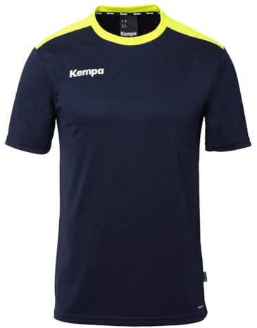 Kempa Herren Emotion 27 T-Shirt, Marine/Fluo Gelb, L EU