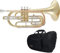 Tuyama TMP-377 Basstrompete in B - Marching Posaune mit Goldmessing-Mundrohr - Marschposaune in Bb