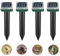 Hojalis Ahuyentador de Topos, 4 Piezas Solar Ultrasónico Ahuyentador de Topos, Repelente Solar de Topos, Impermeable Ahuyentador de Topos Solar para Jardin y Cámping, Anti Topos, Serpientes, R