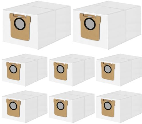 VIEWALL Sac à Poussière pour Dreame L10s Pro Ultra Heat/L10s Ultra/L10s Pro Ultra/ L20 Ultra/für ECOVACS DEEBOT T30,8 Pièces 3L Sacs de Remplacement de Grande Capacité Accessoires Sacs D'aspirateur