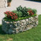 Gecheer Gabionen-Hochbeet Gabionenkorb Blumenbeet Gabionen-Pflanzkübel 200 x 100 x 50 cm (L x B x H),Maschenweite: 10 x 5 cm (L x B)