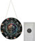 Panneau en bois de la roue de l'année, calendrier de sorcière de 30 cm, panneau de porte Wicca, panneau de sorcière païenne, panneau céleste, de Noël pour décoration