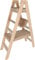 Kerbl Kratzbaum Ladder (Farbe natur/beige, Höhe 134 cm, aus Massivholz, Liegefläche aus Veloursstoff, mit 4 Trittstufen) 80921